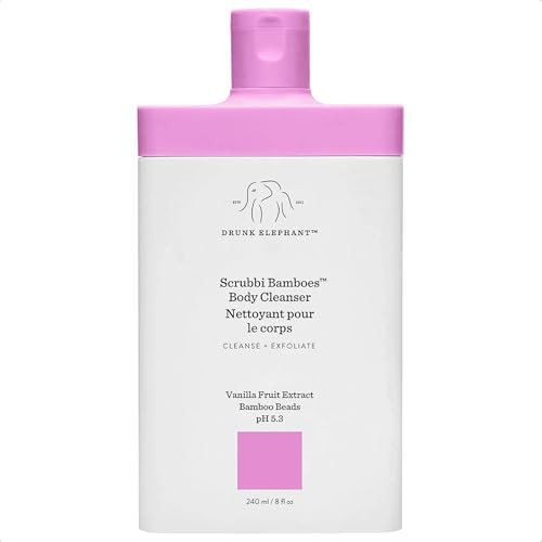 Drunk Elephant Scrubbi Bamboes Body Cleanser 240 ml8 fl oz SulfateFree Body Scrub Wash Clean Clinical Skincare CrueltyFr