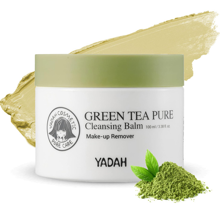 YADAH Green Tea Cleansing Balm 338fl oz Makeup Remover Moisturizing ResidueFree Korean Skin Care Vegan Hypoallergenic