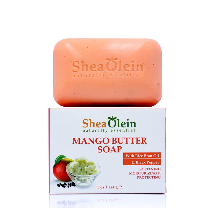 SheaOlein Mango Butter Soap wRice bran Oil Rosemary Extract by Shea Olien 5 oz Bar 1 Bar