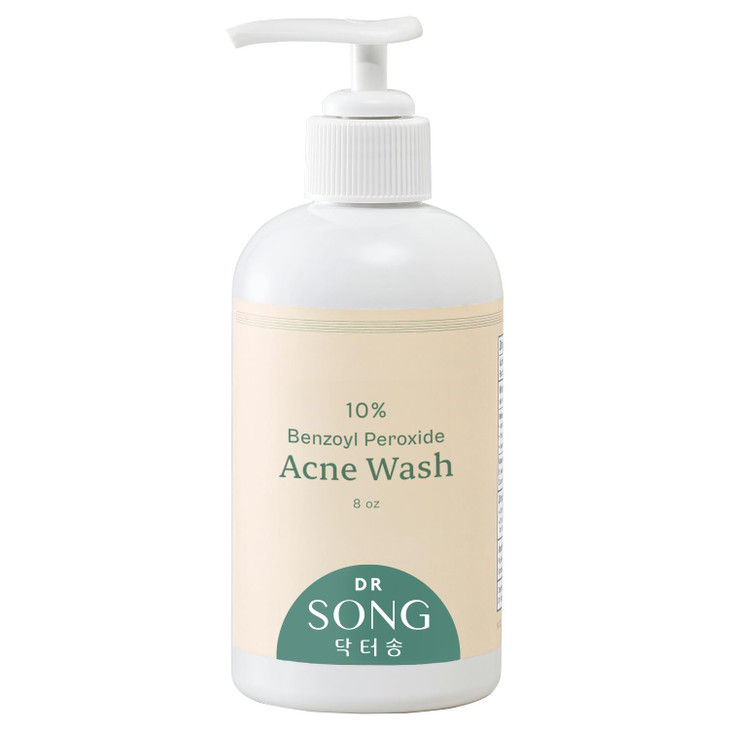 Dr Song Benzoyl Peroxide Wash 10 Acne Treatment Acne Face Wash Body Wash 8 Fl Oz Pack of 1