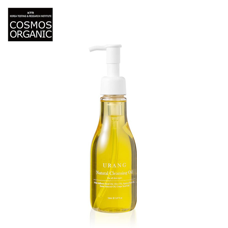 URANG Natural Cleansing Oil COSMOS ORGANIC Certified Vegan Deep Face Wash Organic Oil Cleanser For Women Men For All Ski