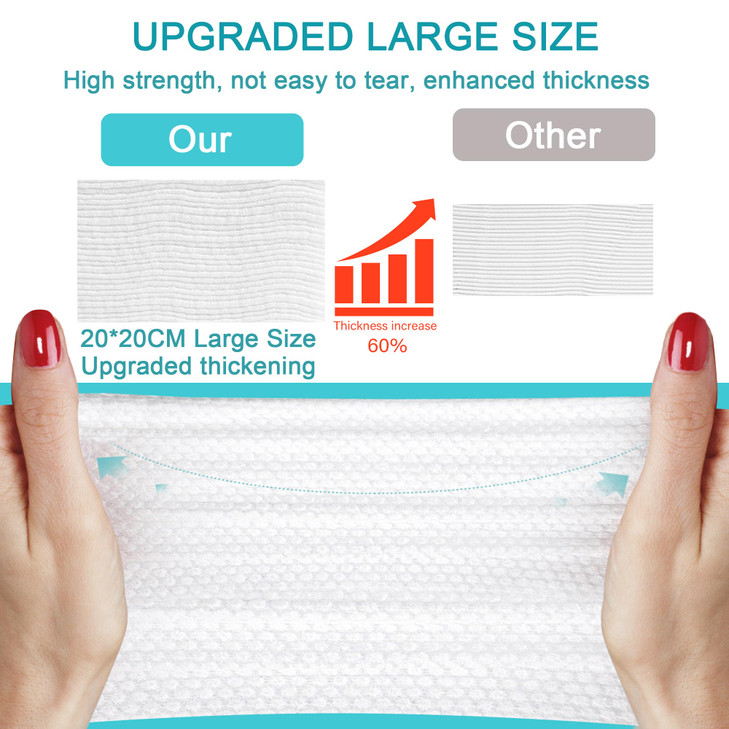 Disposable Face TowelCotton Facial Dry Wipe for Sensitive Skin Facial Tissues for Skin Care Facial Cleansing Makeup Wipe