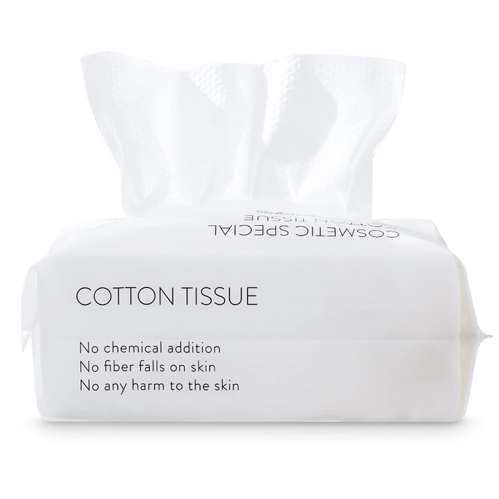 Disposable Face Towel Facial Tissue Soft Cotton Facial Cleansing Cloths Towelettes Dry for Cleaning Office Travel Makeup