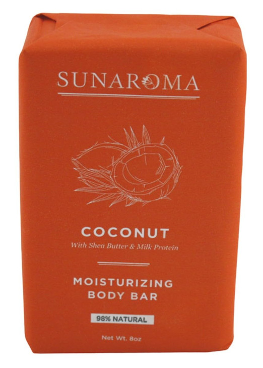 Sunaroma Soap Bar Coconut 8 Ounce 236ml 2 Pack