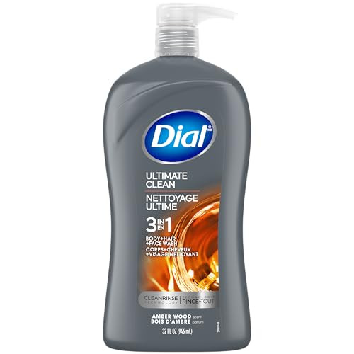Dial Men 3in1 Body Hair and Face Wash Ultimate Clean 32 Fl Oz