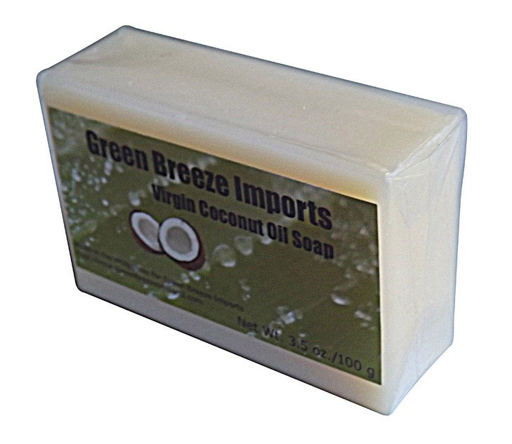 Green Breeze Imports Natural Mild Lavender Virgin Coconut Oil Soap 4pack