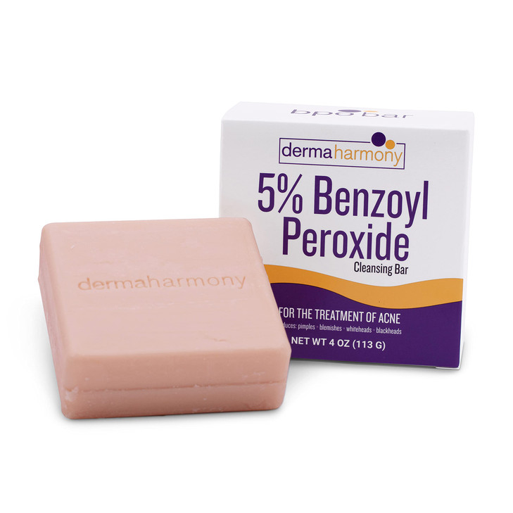 Dermaharmony 5 Benzoyl Peroxide Cleansing Bar for acne 4 oz