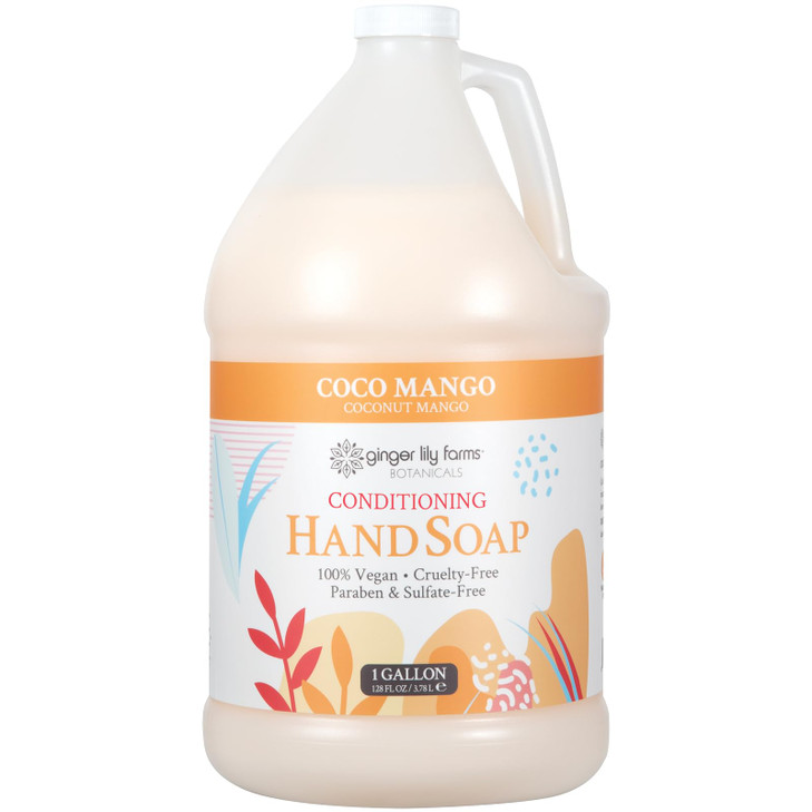 Ginger Lily Farms Botanicals AllPurpose Liquid Hand Soap Refill Coco Mango 100 Vegan CrueltyFree Coconut Mango Scent 1 G