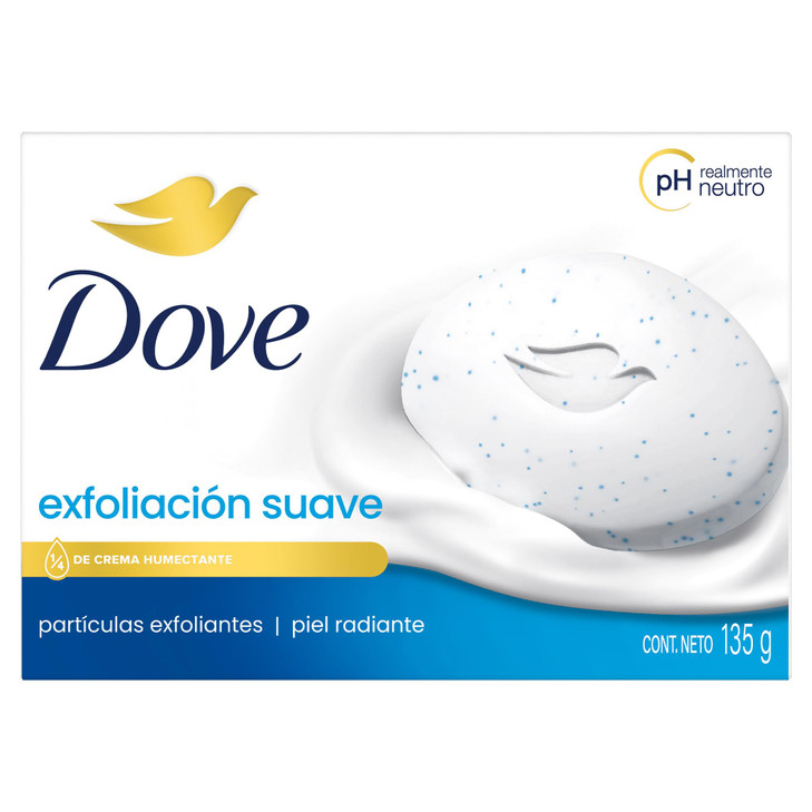 Dove Soap Exfoliacion Suave 475 Oz 135g Gentle Exfoliating 475 Fl Oz