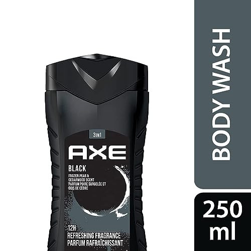 AXE Black Frozen Pear Cedarwood Scent 3 in 1 Body wash Face wash Hair wash