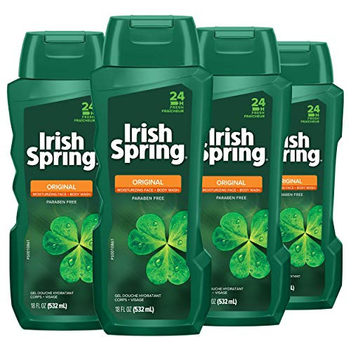 Irish Spring Original Body Wash for Men 18 Fl Oz Pack of 4
