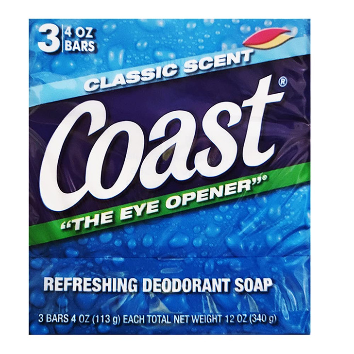 Coast Bath Bars Original Blue 3 Bar Soap oz Coconut 95 Ounce