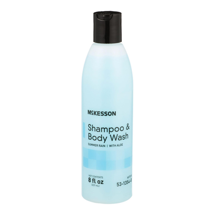 McKesson Body Wash and Shampoo with Aloe Summer Rain Scent 8 oz 1 Count