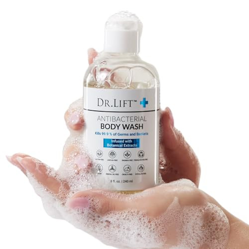 DR LIFT Antibacterial Body Wash 8 oz 3Pack Gentle Effective Shower Gel Made in America