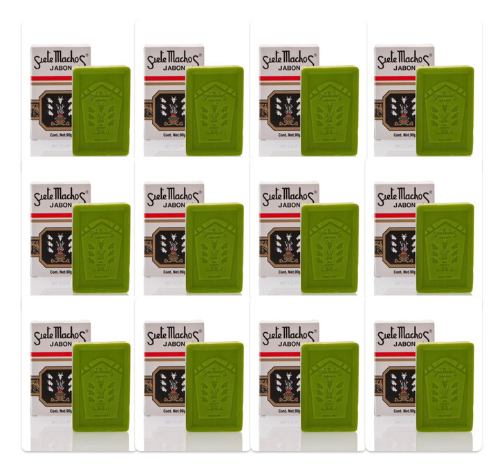 Siete Machos URANIA Soap Jabon Siete Machos 317 oz 90g 12 Pack
