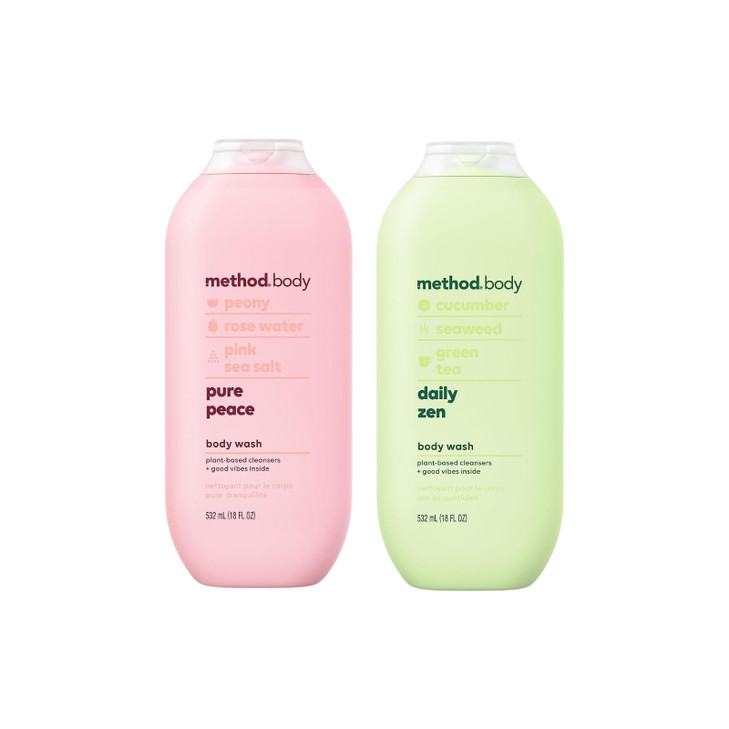 Method Body Wash Variety 1 Daily Zen 1 Pure Peace 18 OZ Each 1 CT