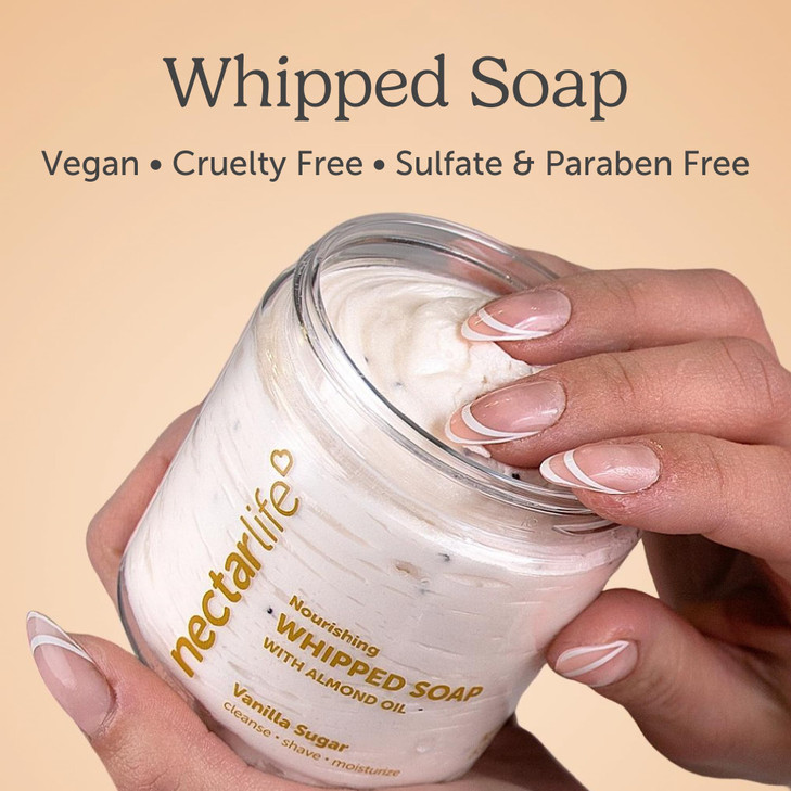 Nectar Life Whipped Soap and Shave Butter 5 oz Vanilla Sugar