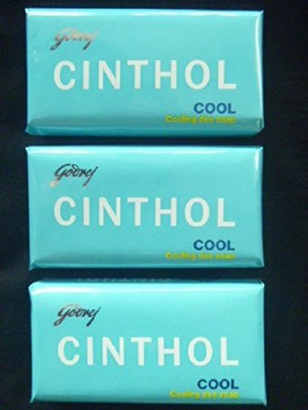 3 X Godrej Cinthol Cool Bath Soap Cooling Deo Soap 75g X 3 Soap