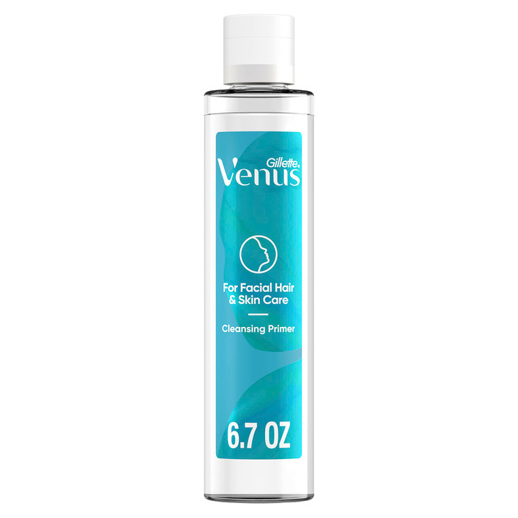 Gillette Venus for Facial Hair & Skin Care Cleansing Primer for Dermaplane Prep, 6.7oz, Use Before Eyebrow Razor, Dermaplaning Oil, Dermaplane Moistu online at globaldelivered