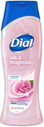 Dial Moisturizing Body Wash Silk Magnolia Net Wt 16 FL OZ 473 mL Per Bottle Pack of 2 Bottles
