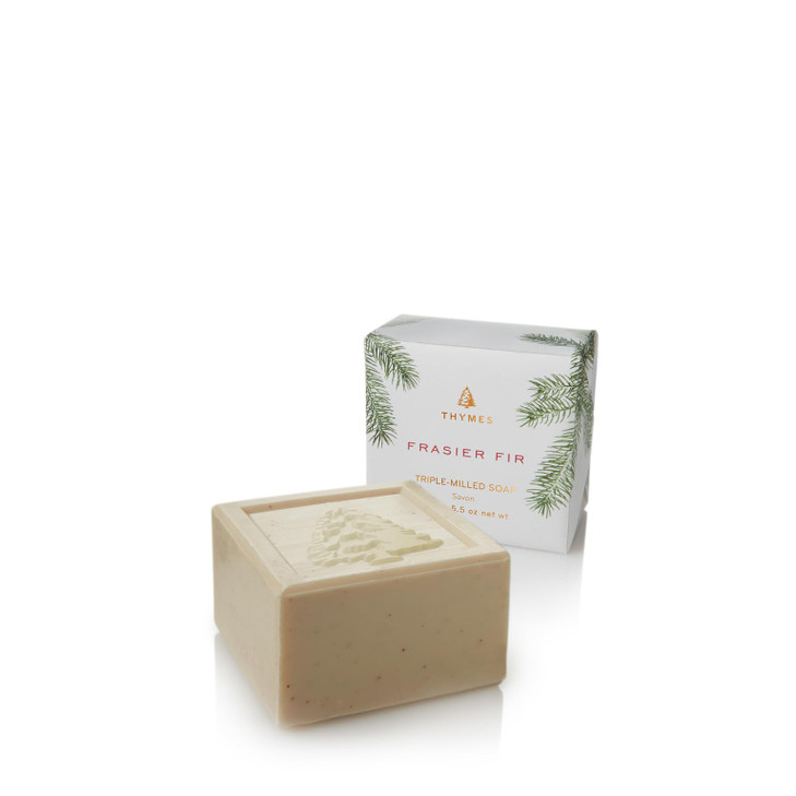 Thymes Frasier Fir Bar Soap Pine Tree Scented Hand and Body Soap 55 oz