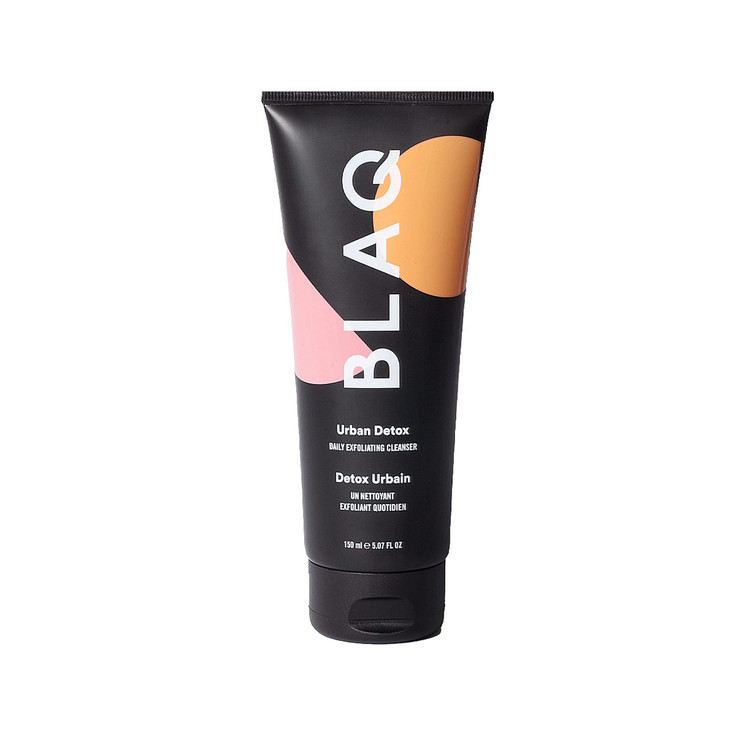 BLAQ Urban Daily Exfoliating Cleanser Activated Charcoal Face Wash with Aloe and Salicylic Acid for Blemishes Blackheads