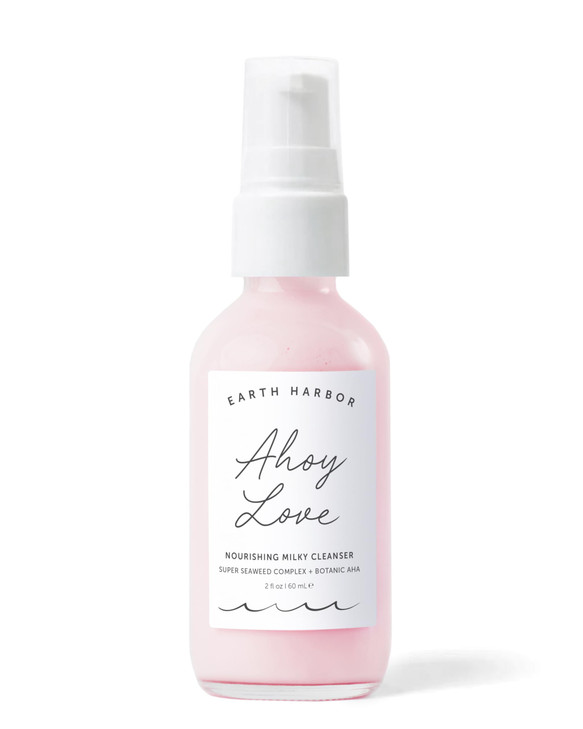 Earth Harbor AHOY LOVE Nourishing Cream Cleanser Cleans Without Stripping Hydrates Hibiscus Seaweed Extract Aloe Juice 1