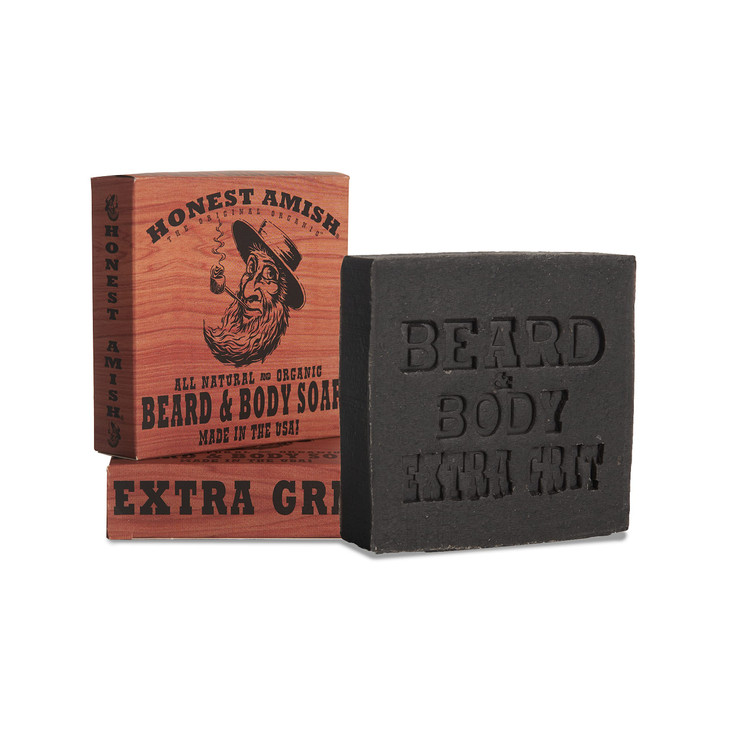 Honest Amish Beard and Body Soap Extra Grit