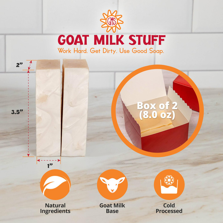 Goat Milk Stuff LEMONGRASS Goat Milk Soap Natural Soap Bar Gifts for Men and Women Gentle for both Face and Body Handmad