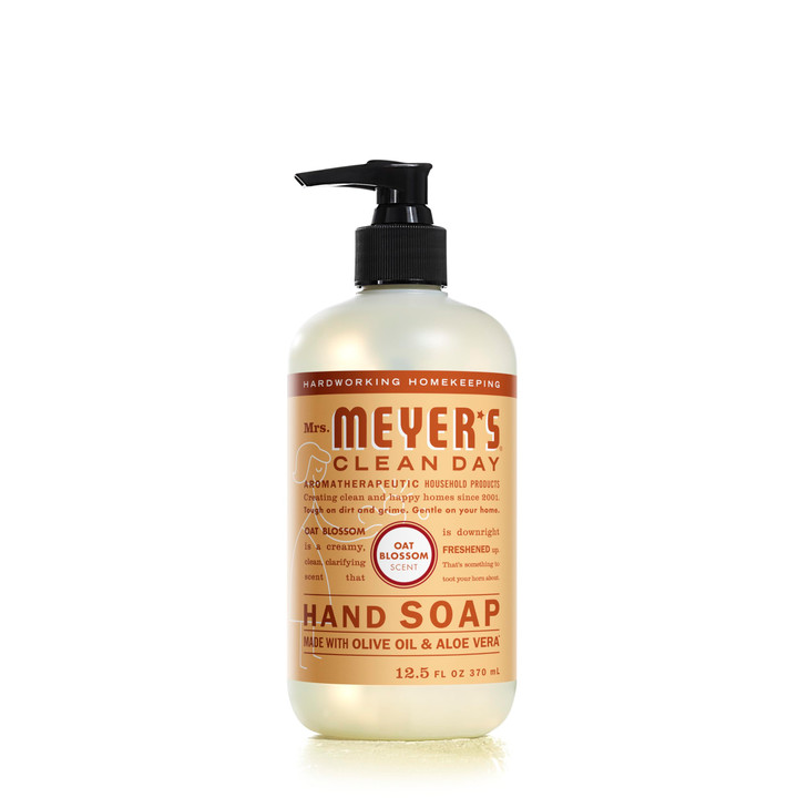 Mrs MEYERS CLEAN DAY Liquid Hand Soap Oat Blossom Scent 125 Fl Oz Pack of 6