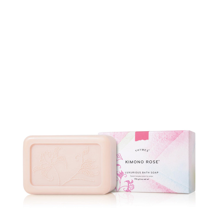 Thymes Bath Soap 6 Oz Kimono Rose