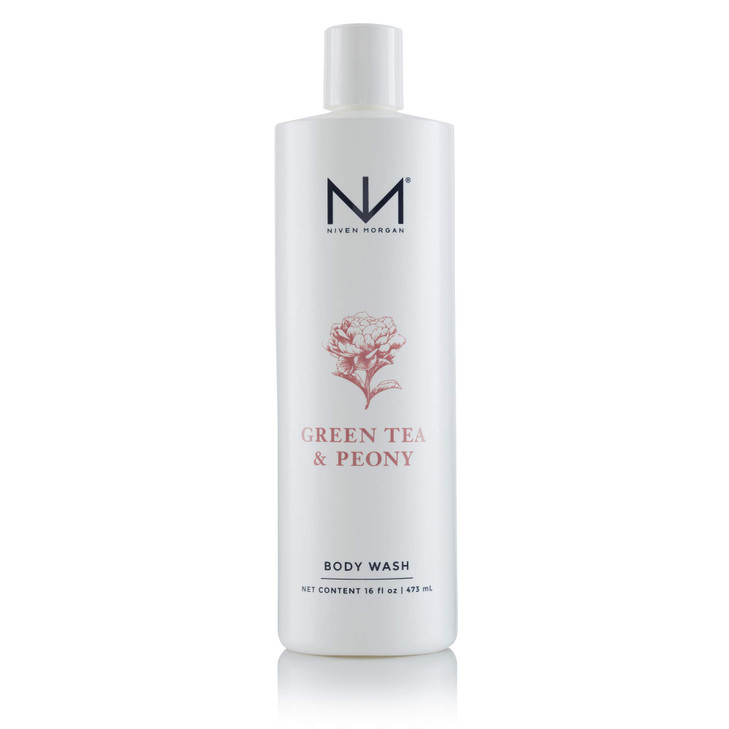 Niven Morgan Green Tea and Peony Body Wash 16 Fluid Ounces