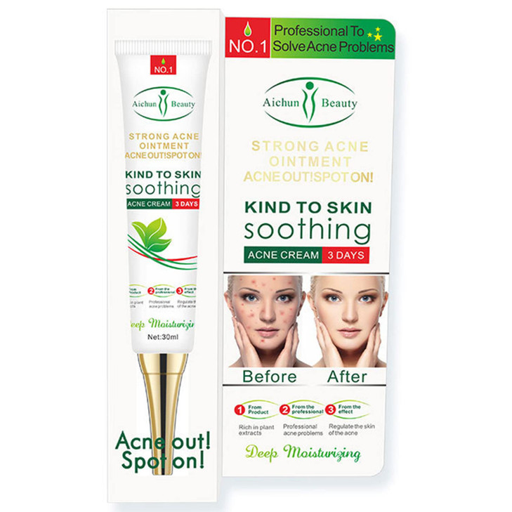 AICHUN BEAUTY Face Acne Cleaning Cream Skin Care Remove Repair Comedone Pimple Acne Face Acne Cream 30ml10floz