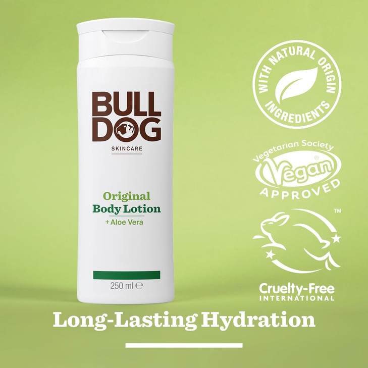 BULLDOG Bodycare for Men Original Body Lotion Hydrates and Nourishes Skin 250 ml