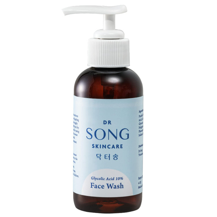 Korean Skin Care Dr Song Glycolic Acid Face Wash Exfoliating Face Wash with 10 Glycolic Acid AHA for Anti Aging Acne and