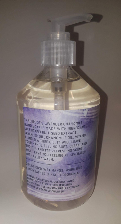Trader Joes Lavender Chamomile Hand Soap