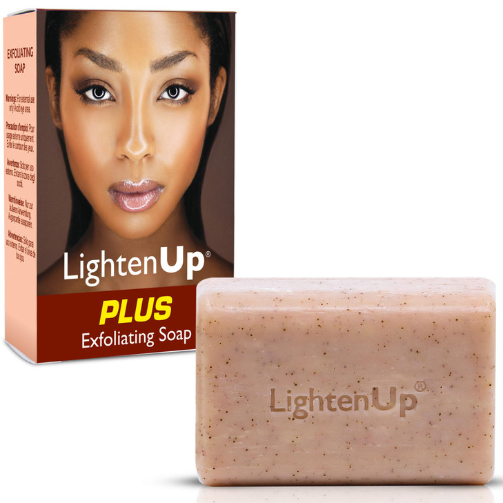 OMIC LightenUp Exfoliating Soap 200g 7fl oz Skin Brightening Soap Cleansing Bar Formulated to Fade Dark Spots with Apric
