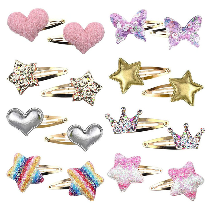 16 Pieces Hair Clips for Girls Hair Barrettes Hair Accessories for Toddler Girls Cute Hair Clips Girls Hair Clips Children Hairpin (Type A) online at globaldelivered