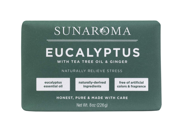 SUNAROMA Eucalyptus with Tea Tree Oil Ginger Soap Pack of 1