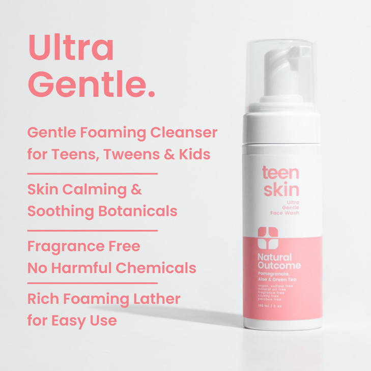Natural Outcome Teen Skin Ultra Gentle Kids Face Wash 5 oz