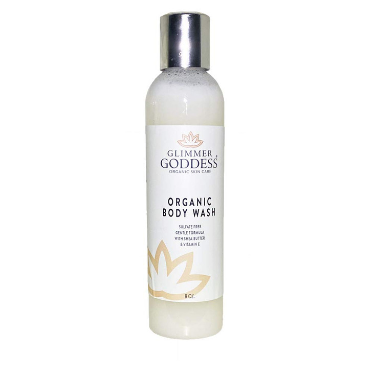 GLIMMER GODDESS Organic Moisturizing SulfateFree Body Wash 8 oz