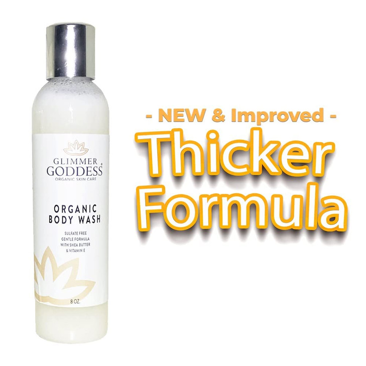 GLIMMER GODDESS Organic Moisturizing SulfateFree Body Wash 8 oz