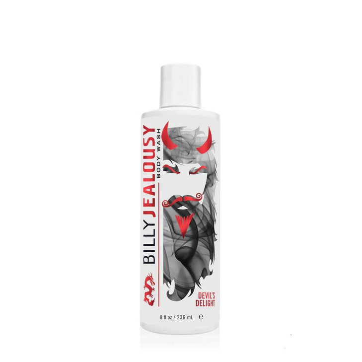 Billy Jealousy Devils Delight Hydrating Body Wash for Men with Coconut Oil and Shea Butter Cleanse Smooth Soften Skin Bl