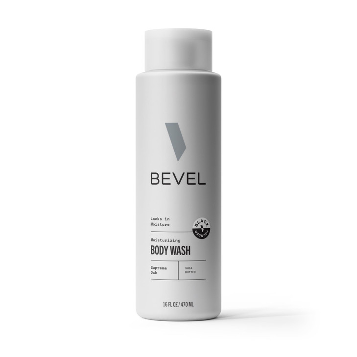Bevel Moisturizing Body Wash for Men Supreme Oak Scent with Shea Butter Vitamin B and Coconut Oil 16 Oz Packaging May Va