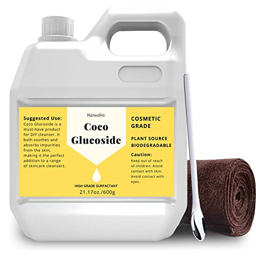 Hznxolrc 2117 oz Coco Glucoside Natural Surfactant Premium Coco Glucoside Liquid Cosmetics Grade Gentle on Skin Amazing