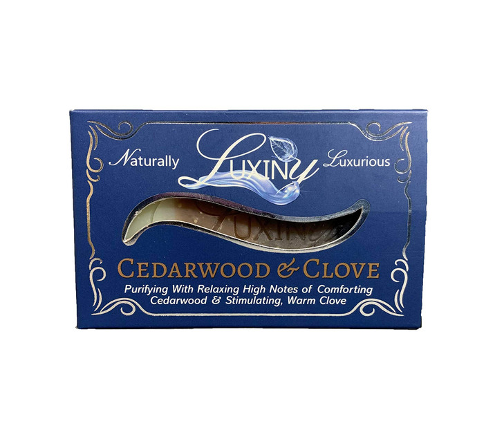 Natural Soap Bar Luxiny Cedarwood Clove Handmade Body Soap and Bath Soap Bar is Palm Oil Free Moisturizing Vegan Castile