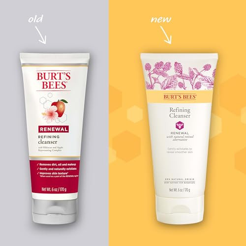 Burts Bees Renewal Refining Cleanser with Bakuchiol Natural Retinol Alternative 6 Oz Package May Vary