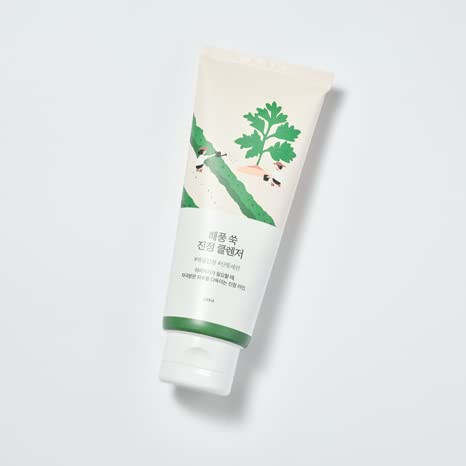 ROUND LAB Mugwort Calming Cleanser Cleanse and calm simultaneously Formulated with 4CICA Soothing Low pH Moisturizing Cr
