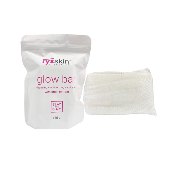 Ryxskin Glow Bar Cleansing and Moisturizing Face and Body Soap Infused with Snail Extract135g Product Name476 Ounce Pack