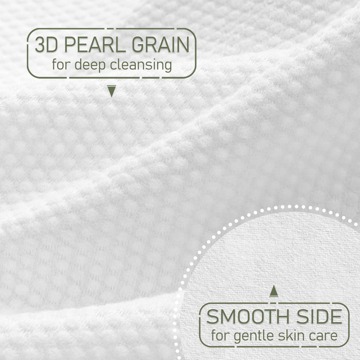 WOWOTEX Disposable Face Towel Biodegradable Large Dry Wipes 60 CountBox Extra Thick Soft Clean Facial Towels for Sensiti